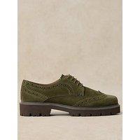 White Stuff Women'S Thalia Chunky Leather Brogue - Green