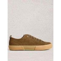 White Stuff Women'S Pippa Suede Lace Up Trainer - Green