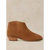 White Stuff Wide Fit Suede Ankle Boot - Brown
