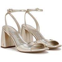 Sam Edelman Aria Ankle Strap Heeled Sandal - Gold