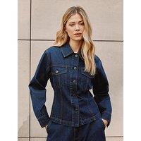 Albaray Women'S Fitted Denim Jacket - Blue