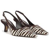 Sam Edelman Bianka Sling Back Heeled Pump - Brown Zebra Print