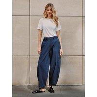 Albaray Women'S Balloon Leg Denim Jeans - Blue