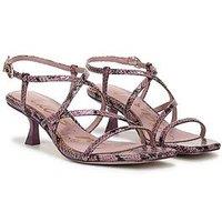 Sam Edelman Jasmine Strappy Heel Sandal - Lilac Snake Print