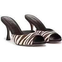 Sam Edelman Jeanie Heeled Zebra Mule - Brown