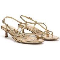 Sam Edelman Cora Kitten Heel Strappy Sandal - Gold