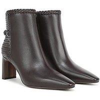 Sam Edelman Saige Weave Block Heel Ankle Boot - Brown