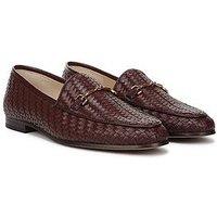Sam Edelman Loraine Leather Weave Loafer - Red