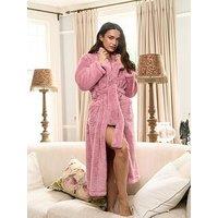 Jim Jam The Label Longline Fur Dressing Gown - Lilac