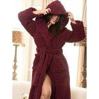 Jim Jam The Label Lux Borg Dressing Gown - Burgundy