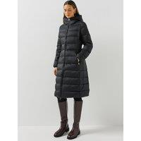Belstaff Womens Canmore Longline Hooded Down Coat - Black