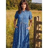 Roman Embroidered Zip Detail Dress
