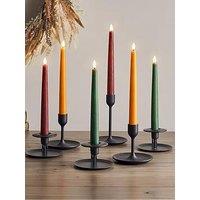 Lights4Fun 6 Truglow Autumnal Remote Controlled Led Taper Candles