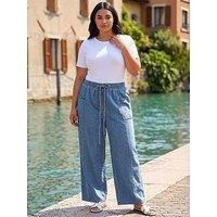 Roman Curve Tie Waist Pocket Trouser