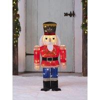 Lights4Fun 91Cm Outdoor Battery Opertated Nutcracker Figure