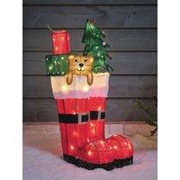 Lights4Fun Present Filled Boots Outdoor Light