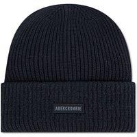 Abercrombie & Fitch Boys Ribbed Turn-Up Essential Beanie Hat - Black