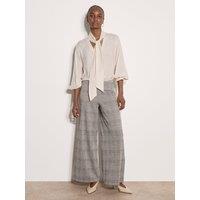 Apricot Womens Prince Of Wales Check Wide Leg Trousers