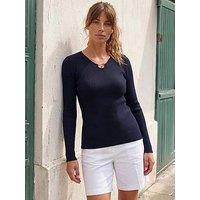 Roman Gold Trim Knit Jumper