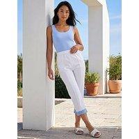 Roman Petite Crop Turn Up Trouser