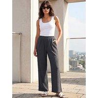 Roman Crinkle Textured Stretch Trouser
