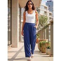 Roman Crinkle Textured Stretch Trouser