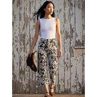 Roman Dusk Cow Print Wide Leg Jean