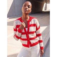Roman Stripe Knitted Cardigan
