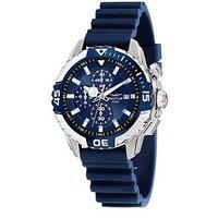 Sector Legend 43Mm Chro Blue Dial Blue Silicone Strap