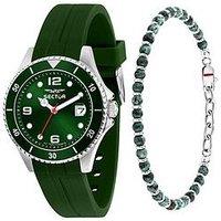 Sector 230 39Mm 3H Green Dial Gree Sil S+Szs107