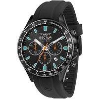 Sector 230 43Mm Chr Black Dial Black Strap