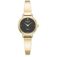 Roamer Of Switzerland Elegance Diamond Round Gold Black