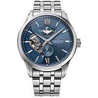 Orient Layered Skeleton Blue Dial Steel