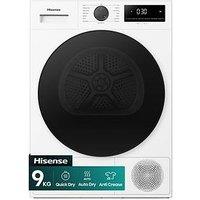 Hisense 1I Series Dh1I900Uwdca 9Kg, Heat Pump Tumble Dryer - White - A++ Rated