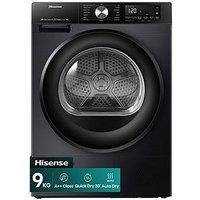 Hisense 3S Series Dh3S902Bbcc 9Kg Heat Pump Tumble Dryer - Black - A++ Rated