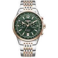 Roamer Of Switzerland Superior Chrono Gold Twpo Tone Steel Black