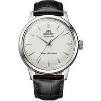 Orient Bambino 36Mm Black Leather Strap Watch