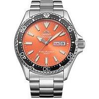Orient Mako V Steel Orange Dial Watch