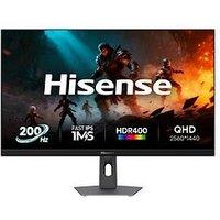 Hisense 27G5Quk Pro 27 Inch Gaming Monitor, 200Hz, Qhd 2560X1440P, 1Ms Response Time Gtg, Fast Ips, Freesync, Black