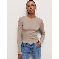 New Look Long Sleeve Baby T-Shirt - Beige