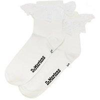 Dr Martens Frill & Cotton Socks - White