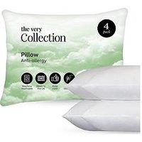 The Very Collection Anti-Allergy Pillow 4 Pack-Medium