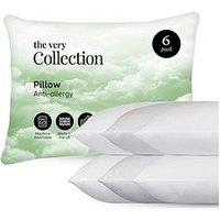 The Very Collection Anti-Allergy Pillow 6 Pack-Medium