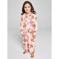 Brand Threads Girls Paw Patrol Fleece All-In-One