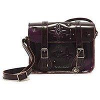 Dr Martens Womens Glossy Leather Buckle Detail Satchel Bag - Brown