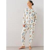 Brand Threads Winnie The Pooh Fleece Twosie Pyjama Set