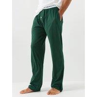 Gant Mens Soft Jersey Elasticated Waist Pyjama Bottoms - Dark Green
