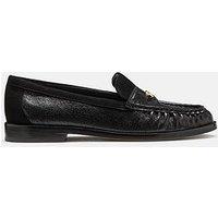 Kate Spade New York Penni Glazed Leather Loafer - Black