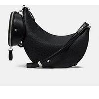 Kate Spade New York Womens Duo Curved Zip Crossbody Bag - Black