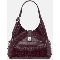 Kate Spade New York Deco Croc Embossed Crossbody Tote - Red